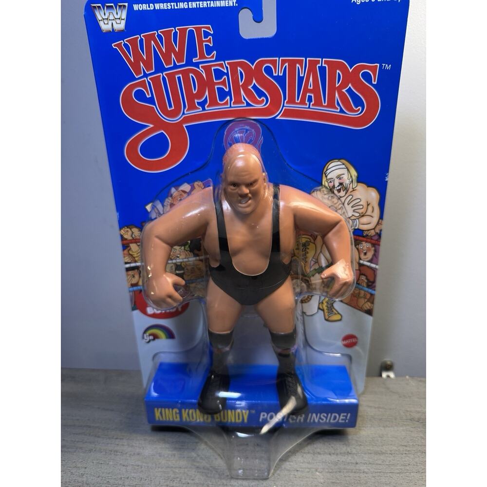 New Mattel WWE Superstars LJN King Kong Bundy 8” Blue Card 1980's Retro
